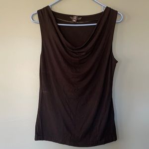 H&M black cowl neck tank